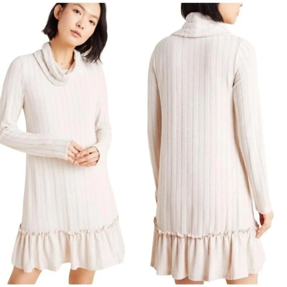 dolan Dresses & Skirts - NWT Dolan Xsmall cream Shea cowl neck tunic‎ dress